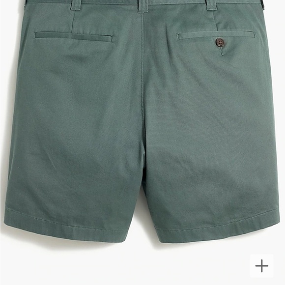 NWOT j crew 7" flex chino short Dark Eucalyptus - Picture 4 of 7